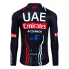 Cykeltrøje Langærmet 2024 UAE Team Emirates Sort